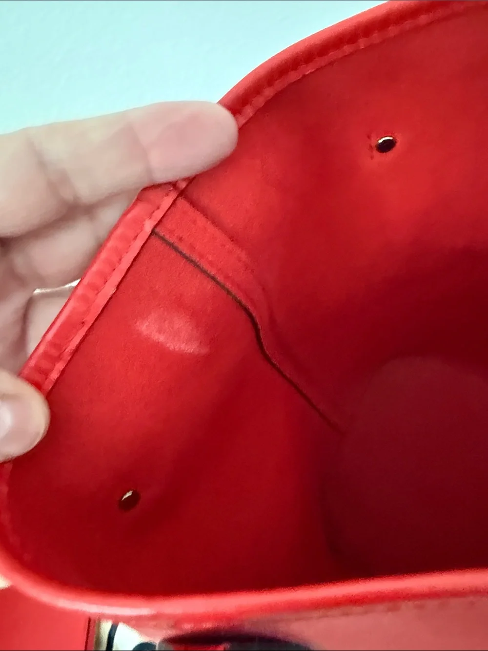 Louis Vuitton Red Epi Leather Hobo Tote